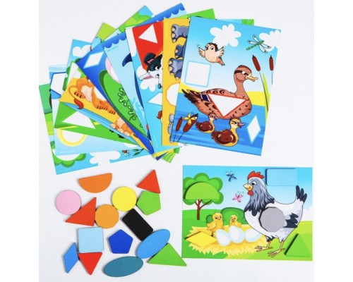 Головоломка "Веселые фигуры", ООО "Сибирский сувенир", арт. 4276319