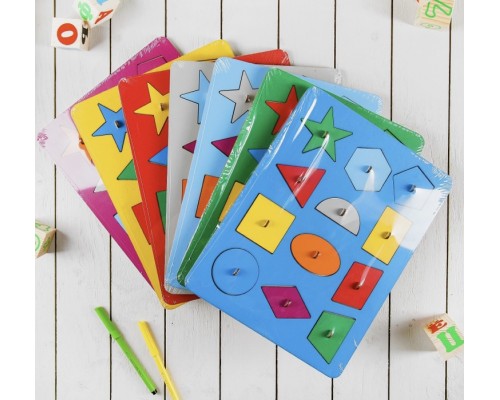 Рамки-вкладыши М.Монтессори "Геометрия"