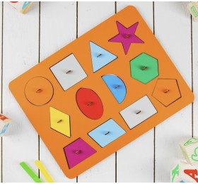 Рамки-вкладыши М.Монтессори "Геометрия"