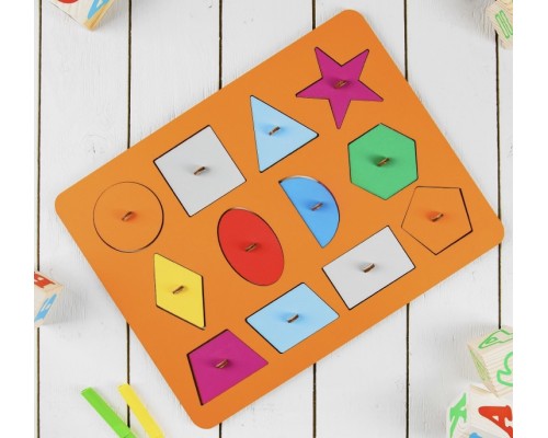 Рамки-вкладыши М.Монтессори "Геометрия"