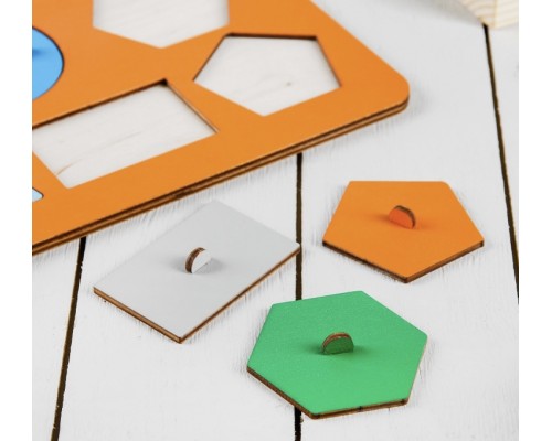 Рамки-вкладыши М.Монтессори "Геометрия"