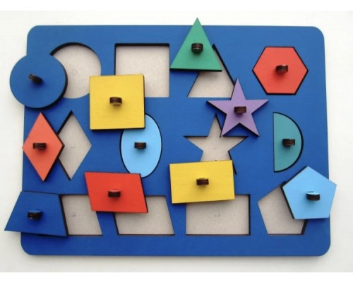 Рамки-вкладыши М.Монтессори "Геометрия"