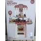 Игровой набор «Кухня детская» (есть свет и звук плиты и водичка в кране), арт. 889-195 (теракотовая)