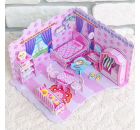 Супер-пазл 3D "Комната принцессы 3Д", СИМА ЛЕНД, арт. 124368 