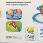 Железная дорога конструктор автотрек, работает от батареек, 82 детали, арт. 7625557