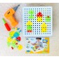 Конструктор 3D мозаика с шуруповертом 6 в 1 «Creative double sided box» 261 деталь + 6 картинок