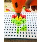 Конструктор 3D мозаика с шуруповертом 6 в 1 «Creative double sided box» 261 деталь + 6 картинок