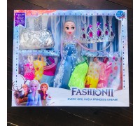 Кукла Эльза с одеждой, короной и сумочкой в наборе (Холодное сердце Frozen), арт. YB036A4