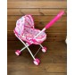 Детская коляска для кукол "Люлька" складная, ярко-розовая, арт. 2023-35