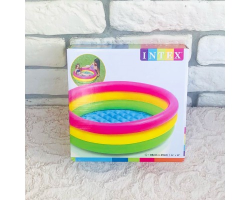 Детский бассейн Радуга (86 см х 25 см) INTEX, арт. 58924