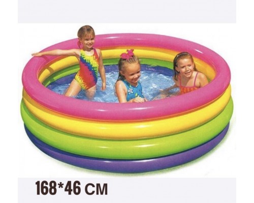 Детский бассейн INTEX "Отблеск заката" 4 кольца, арт. 56441NP !!!