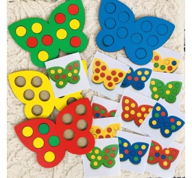Мозаика "Бабочки" (с 12 заданиями)
