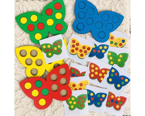 Мозаика "Бабочки" (с 12 заданиями)