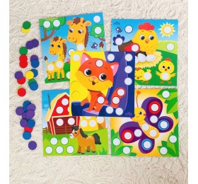 Развивающий набор "Веселые кружочки. Изучаем животных", Лесная мастерская, арт. 4700130