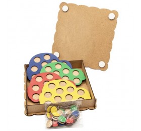 Игра логическая деревянная развивающая «Мозаика машинки», арт. Л009-ANT