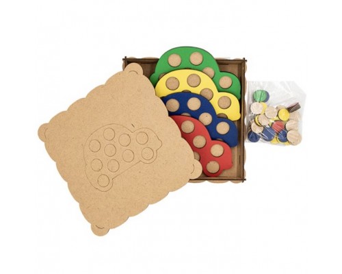 Игра логическая деревянная развивающая «Мозаика машинки», арт. Л009-ANT