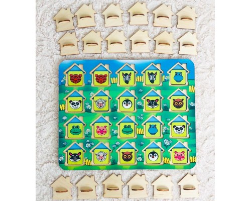 Мемо  "Домики"