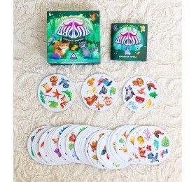 Игра на реакцию и внимание "Дуббль - Веселые зверята" 