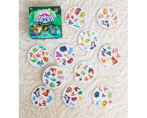 Игра на реакцию и внимание "Дуббль - Веселые зверята"