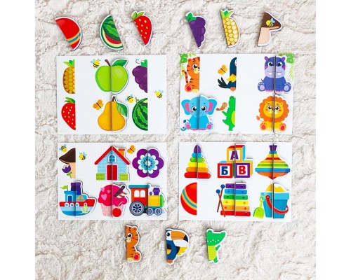 Настольная игра Умное лото «Найди половинку», ООО "Сибирский сувенир"