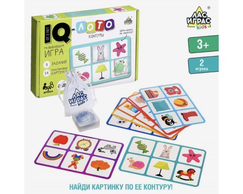 Настольная игра «Умное лото Контуры», ЛАС ИГРАС, арт. 5427728