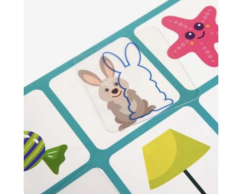 Настольная игра «Умное лото Контуры», ЛАС ИГРАС, арт. 5427728