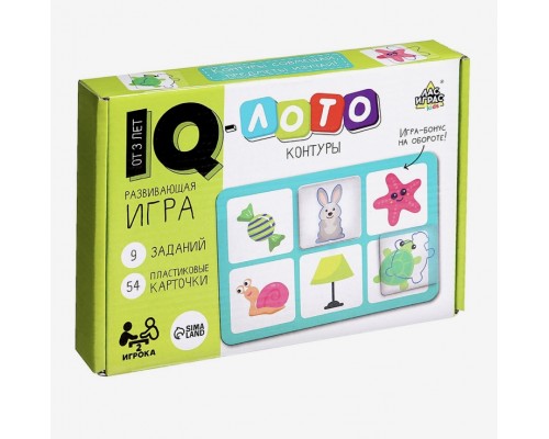 Настольная игра «Умное лото Контуры», ЛАС ИГРАС, арт. 5427728