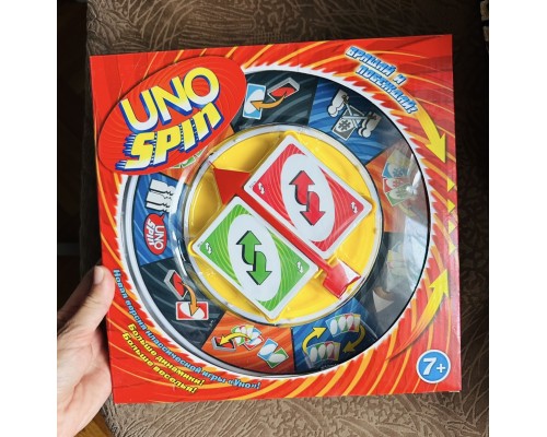 Настольная карточная игра УНО UNO SPIN !!