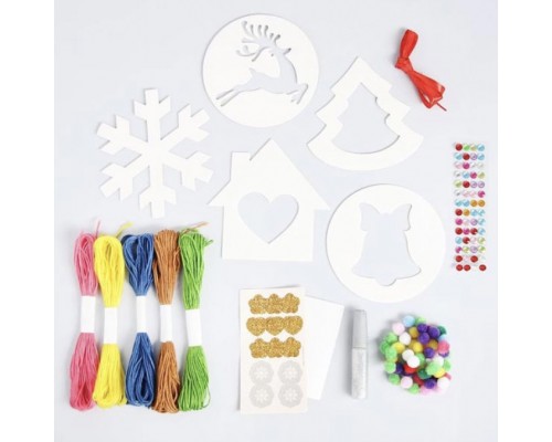 Новогодний набор для творчества "Ёлочные украшения своими руками", Школа Талантов, арт. 4933516