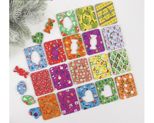 Досочки (доски) Сегена «Зимние предметы», Woodlandtoys, арт. 148119