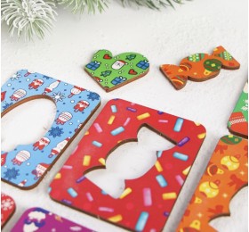 Досочки (доски) Сегена «Зимние предметы», Woodlandtoys, арт. 148119 