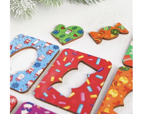 Досочки (доски) Сегена «Зимние предметы», Woodlandtoys, арт. 148119