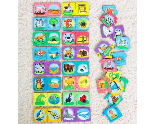 Пазл-набор «Мама, малыш, жилище» (тройной)