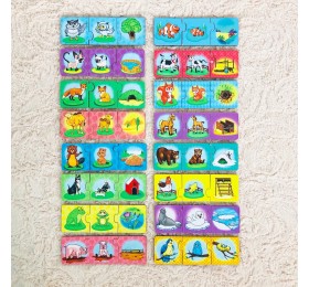 Пазл-набор «Мама, малыш, жилище» (тройной)