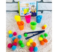 Сортер-стаканчики «Цветные бомбошки», арт. 4288645