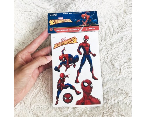 Детские переводки-татуировки на тело "Человек-паук" 4 шт, арт. 5149141 !!!