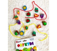 Шнуровка «Фрукты» (16 бусин)