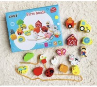 Шнуровка «Ферма» (16 бусин)