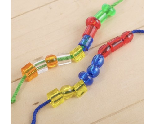 Развивающий набор шнуровка «Цветные карамельки» (24 бусины) !!!