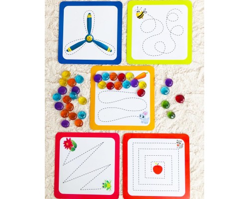 Мозаика-сортер с камешками "Веселые лабиринты Марблс", IQZABIAKA, арт. 3744932