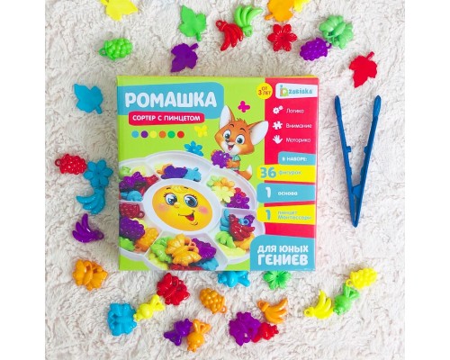 Сортер  пинцетом «Ромашка»