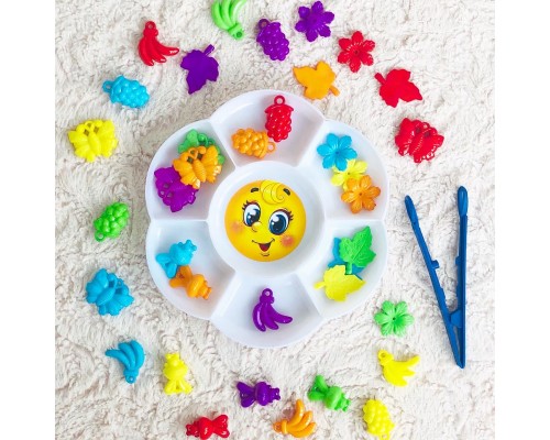 Сортер  пинцетом «Ромашка»