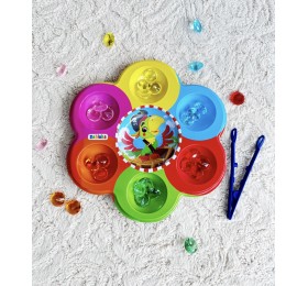 Сортер с пинцетом «Сокровища пиратов» (тарелка с кристаллами), арт. 4004711