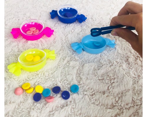 Развивающий набор «Сортер по цветам – 4 конфетки», IQ-zabiaka, арт. 4440636