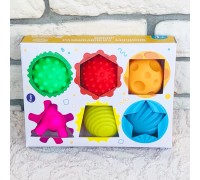 Набор развивающих тактильных мячиков, 6 штук