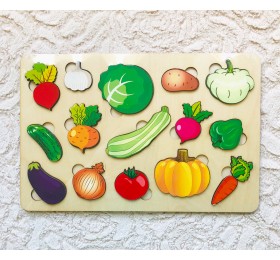 Вкладыши «Овощи», Нескучные игры, арт. 7987