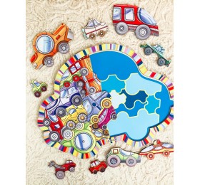 Пазл "Машинки" (Леобум)