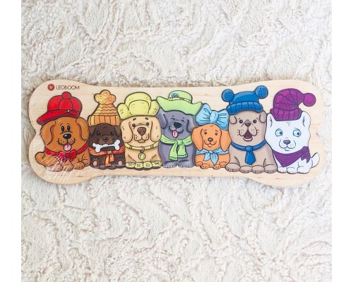 Вкладыши "Щенки на прогулке"