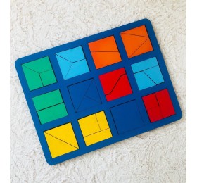 Вкладыши квадраты Никитина 1 уровень макси, Смайл Декор, арт. Н004