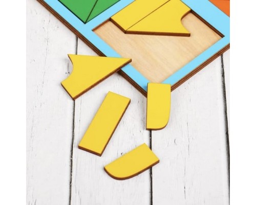 Вкладыши квадраты Никитина 3 уровень мини (2 планшета), Смайл Декор, арт. Н003